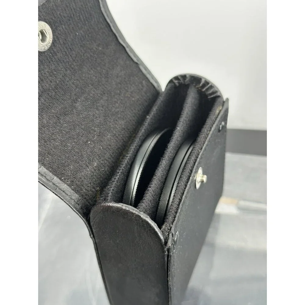 Two 77 mm Protective Cover Filter Case Metal Cap With Case (AB)